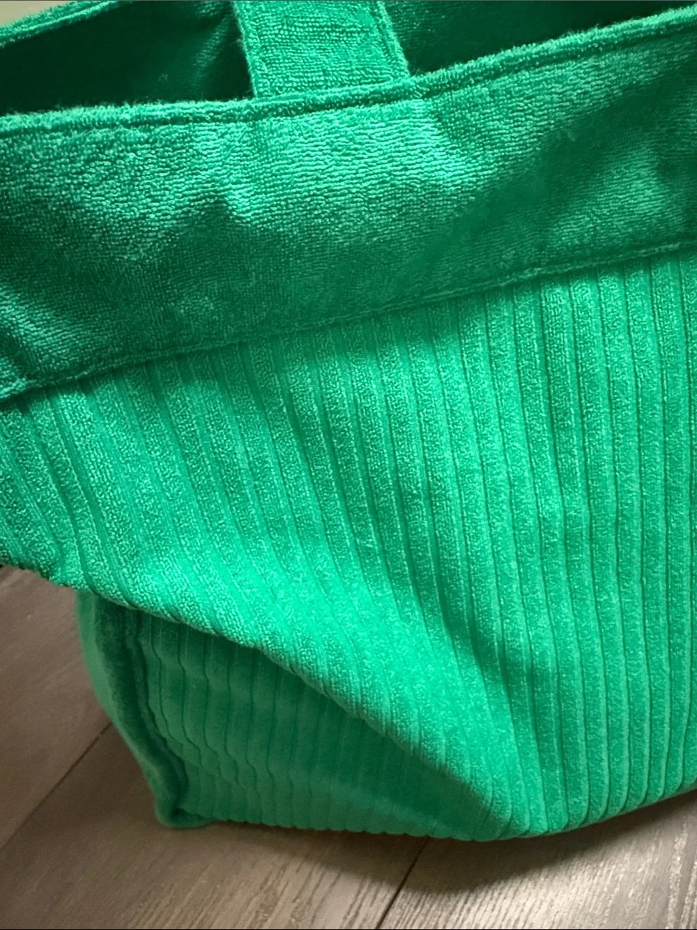 Target Terrycloth Green Tote Bag